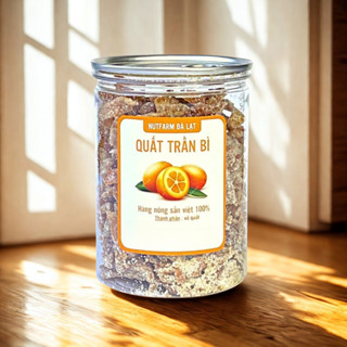 Mứt vỏ quýt, trần bì xí muội sấy khô 200gr MIDIFARM, trái cây sấy đặc sản đà lạt