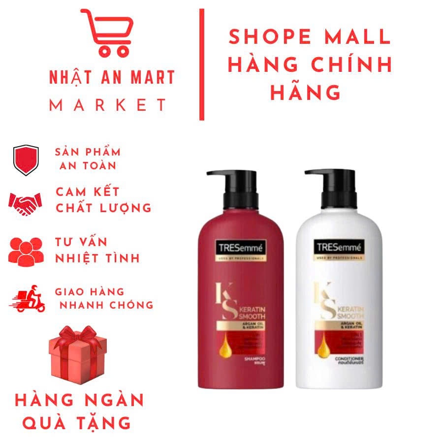 Dầu gội Tresemme KERATIN SMOOTH 370ml