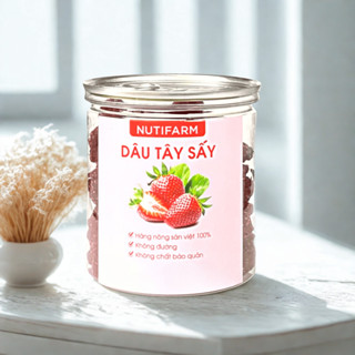 Dâu tây sấy dẻo MIDIFARM, dâu tây sấy khô không đường đặc sản đà lạt