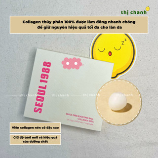 Collagen Dạng V.i.ê.n Cô Đặc Săn Chắc Da, Chống Lão Hoá K-SECRET KSECRET Seoul 1988 Boosting Ball: Collagen 100%