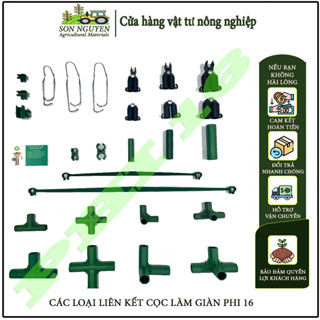 [LIÊN KẾT PHI 16] Phụ kiện, khớp nối, các loại liên kết cho cọc nhựa lõi thép phi 16