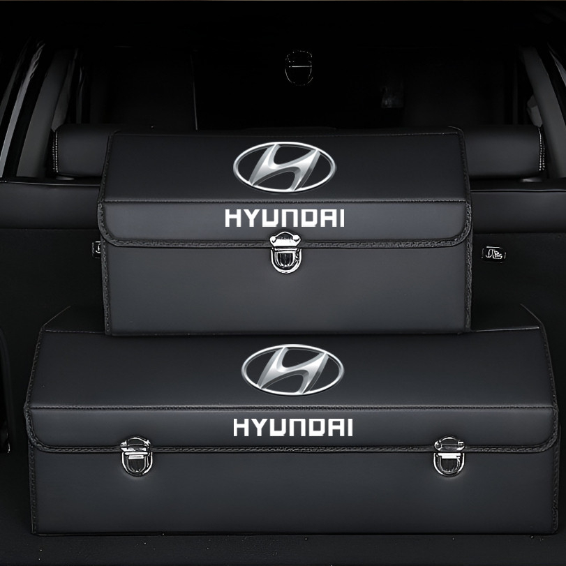 Thùng Đựng Đồ Ô Tô Da Cao Cấp Có Logo Theo Hãng Xe