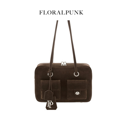 Túi xách Floralpunk Berlin Pocket Bag - Suede Brown
