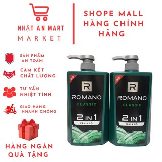 Dầu Gội Cao Cấp Cho Nam Romano (180g - 650g)