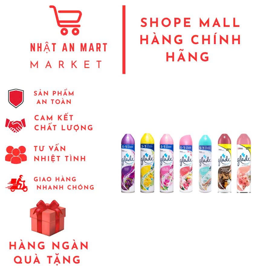 Xịt phòng Glade 280ml đủ mùi