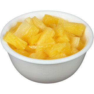 Dứa tươi đóng hộp Dole cắt miếng nhỏ Pineapple tidbits khối lượng 822g