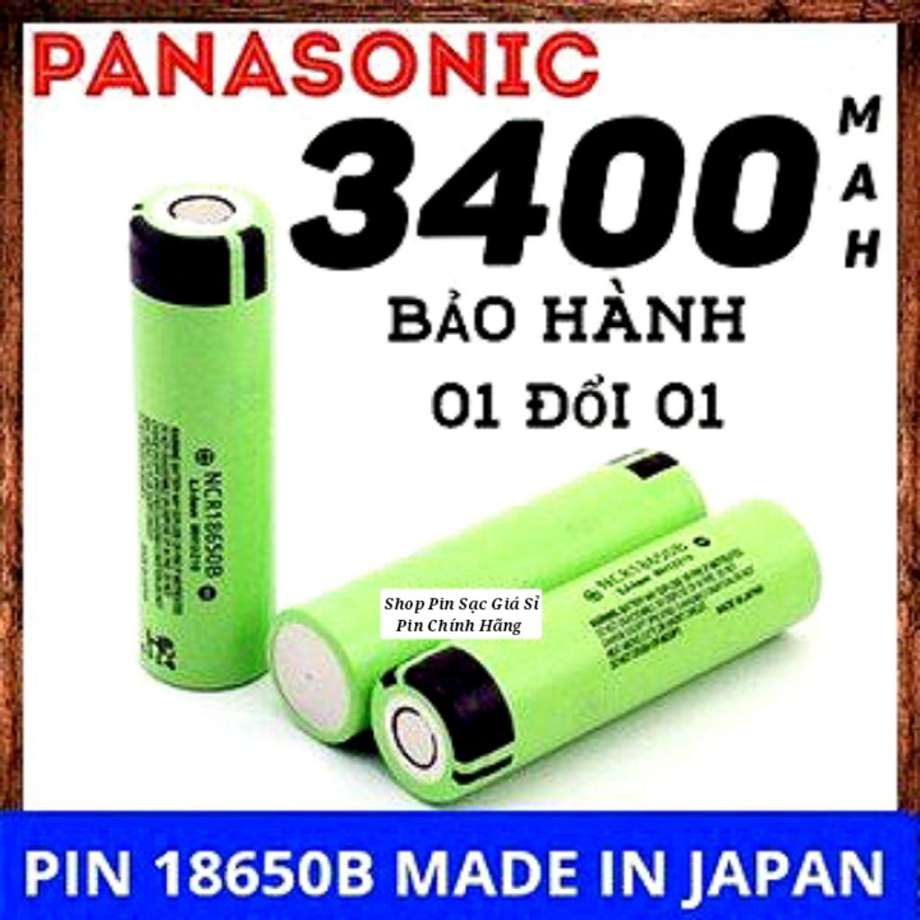 Pin 18650 PANASONIC 3400mah MADE IN JAPAN