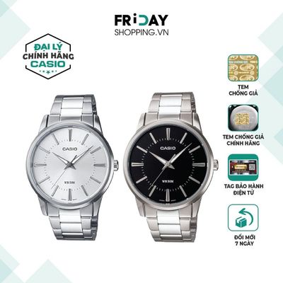 Đồng Hồ Nam Casio MTP-1303D Mặt Tròn Dây Kim Loại Chính Hãng Chống Nước 5 ATM