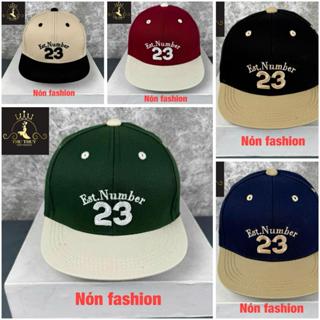  Mũ snapback  3-8 tuổi  dành cho bé siêu dễ thương -Nón hiphop vá mỏ cực thêu số 23 thời trang cho bé 
