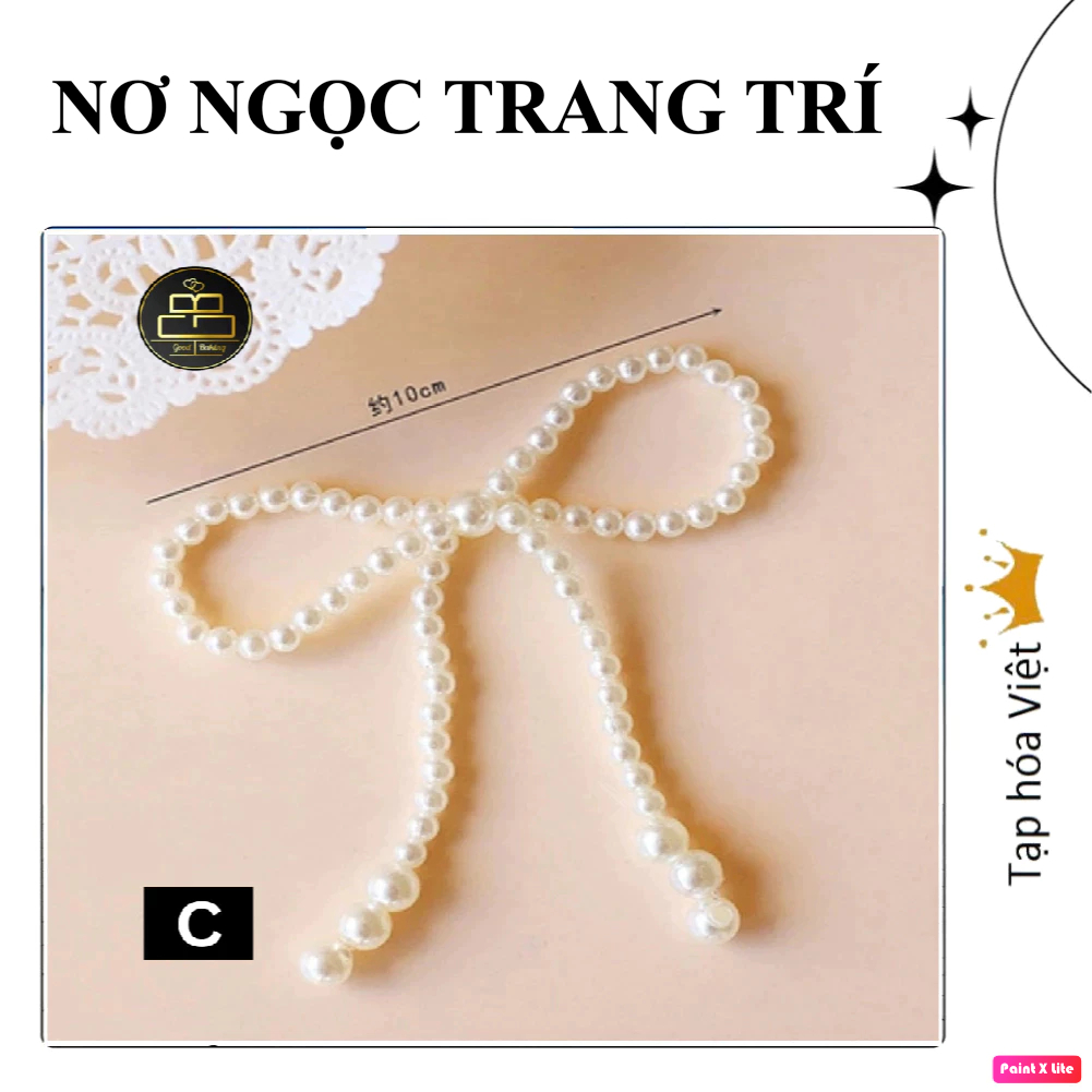 NƠ NGỌC trang trí bánh sinh nhật bánh kem, Nơ đính Ngọc