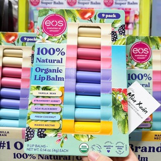 [NHIỀU MÙI] [MADE IN USA] Dưỡng môi EOS Organic - 4g