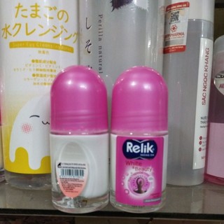 Lăn khử mùi dành cho nữ Relik White & Beauty Hồng 25ml