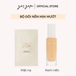 [Bộ đôi nền mịn mướt] Combo mặt nạ Gesgep Bare Mask 25ml và kem nền Liquid Filter