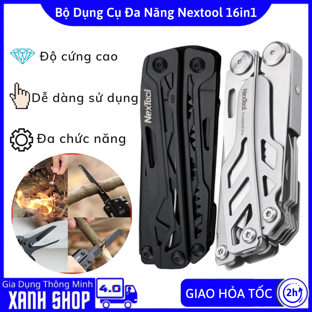 Bộ dụng cụ đa năng 16 in 1 Nextool Pro Flagship, Nhỏ và nhẹ dễ dàng mang theo, Đa chức năng tiện ích