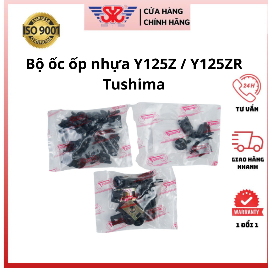 Bộ ốc dàn áo nhựa Yamaha Yaz | Ốc áo nhựa Y125Z, Y125ZR chính hang Tushima BDC