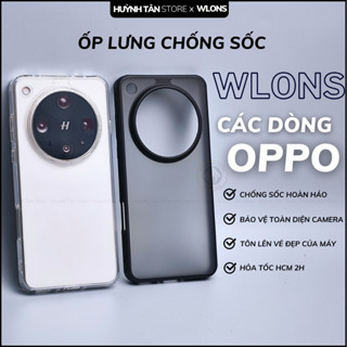  Ốp lưng điện thoại oppo find x9 pro x8 ultra x8s plus x7 x6 chống sốc WLONS mặt lưng trong suốt nhám 