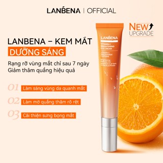 Kem mắt Lanbena vitamin c đầu lăn massage lạnh,giúp làm sáng,giảm bọng mắt,mờ quầng thâm mắt hiệu quả 15ml