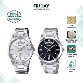 Đồng Hồ Nam Casio MTP-1381D Mặt Tròn Dây Kim Loại Chính Hãng Chống Nước 5 ATM
