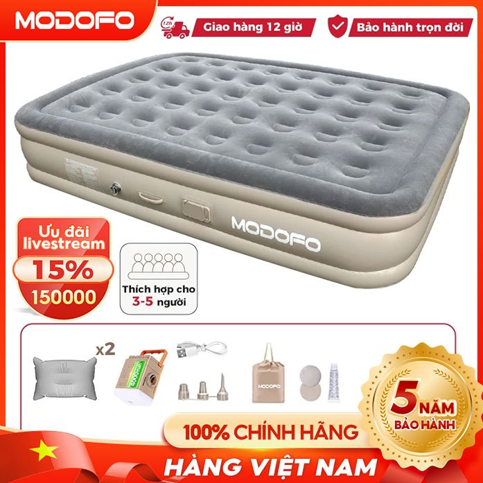 🏆🏆【Quà Máy Bơm Điện+Gối】Nệm Hơi Đệm Hơi Tự Bơm Nệm Hơi Gấp Gọn Giường Bơm Hơi 150cm Dày lên Gửi hai chiếc gối