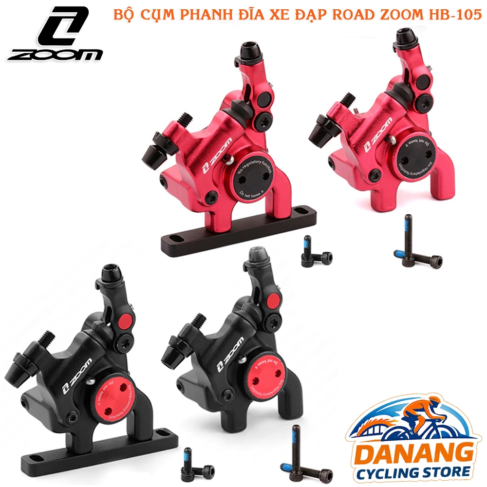 Bộ Cụm Phanh Đĩa Xe Đạp Road ZOOM HB-105 – Trước & Sau