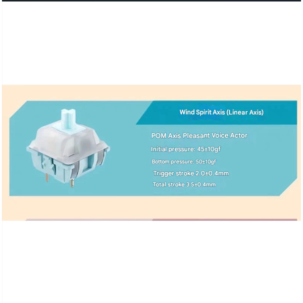 10 Switch wind spirrit (Linear) | bóc phím aula f108-f108pro