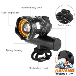 Đèn Pin Xe Đạp T6 Zoom Điều Chỉnh Rộng Hẹp