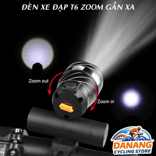 Đèn Pin Xe Đạp T6 Zoom Điều Chỉnh Rộng Hẹp