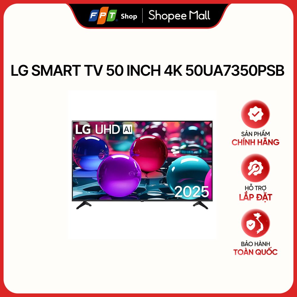 [HÀNG CHÍNH HÃNG] LG Smart TV 50 inch 4K 50UA7350PSB