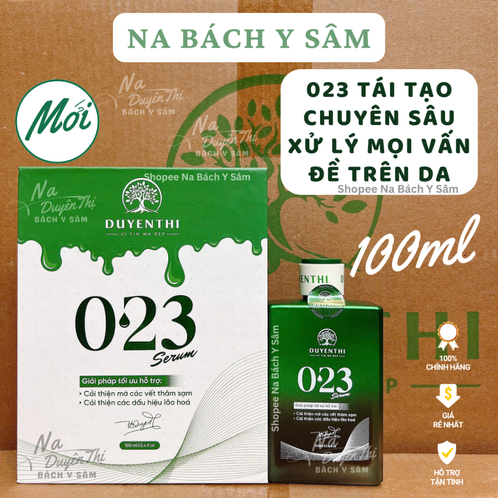 Bách Y Sâm 023 Duyên Thị 20ml và 100ml - 023 Bách Y Sâm Duyên Thị Chính Hãng Tái Tạo Da Thế Hệ Mới