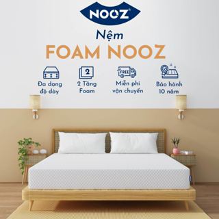 Nệm Foam NOOZ Home Goods Tiêu Chuẩn CertiPUR-US Với 2 Tầng Foam Nâng Đỡ Ruột Đệm Cao Su Non
