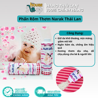 Phấn Rôm Thơm Narak Thái Lan – Hương Nhẹ Dịu, Dùng Hằng Ngày