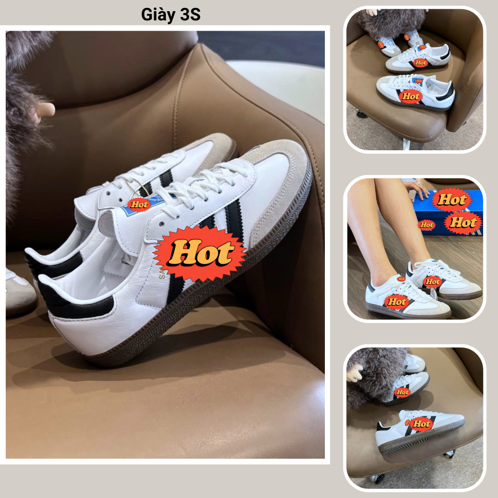 Giày Sneaker Adi Sambas Nam Nữ, Giày Thể Thao Adi Samb Thời Trang Full Box Bill. Shoes Store Ha Noi 