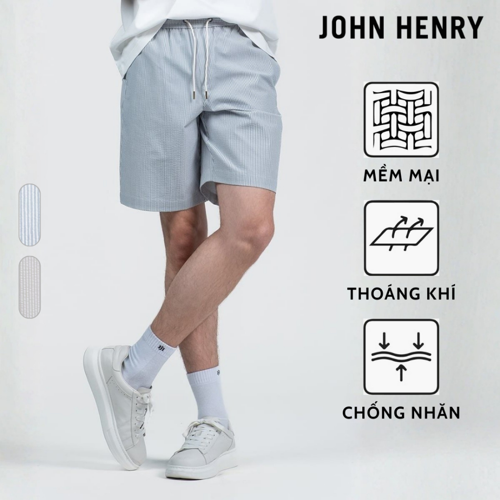 Quần Short Nam Trên Gối SP26SS14P-AK - JOHN HENRY Shop
