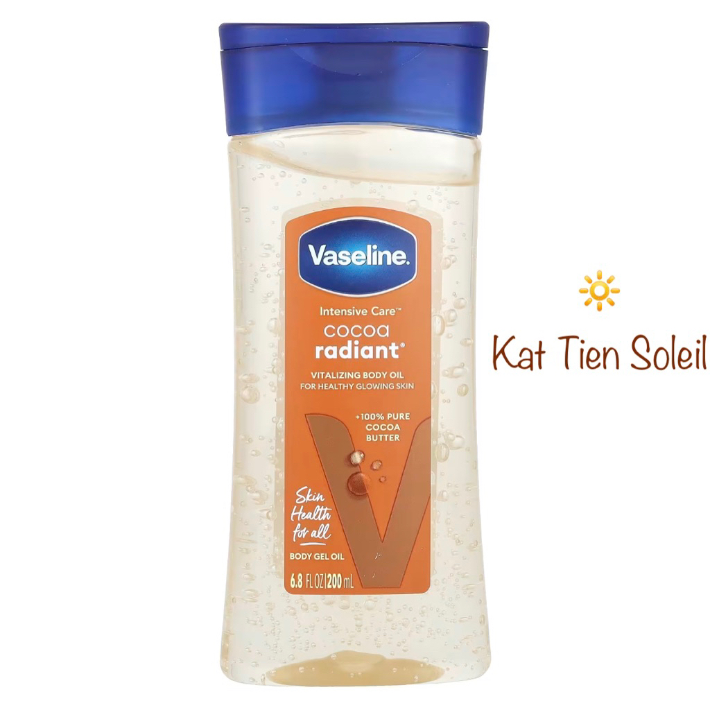 Body Oil Intensive Care Cocoa Radiant Vitalizing Vaseline 200ml