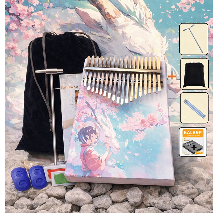 ĐÀN KALIMBA - GỖ GIÁ RẺ - ANIME 17 PHÍM GIÁ SIÊU RẺ MINH KHANG NHẠC CỤ ÂM HAY ĐẦY ĐỦ PHỤ KIỆN QUÀ TẶ