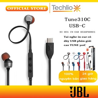 Tai Nghe Dây JBL Tune 310C Cổng Type C Chính Hãng, Có Mic Đàm Thoại Bass Mạnh Mẽ Hi-Res Chất