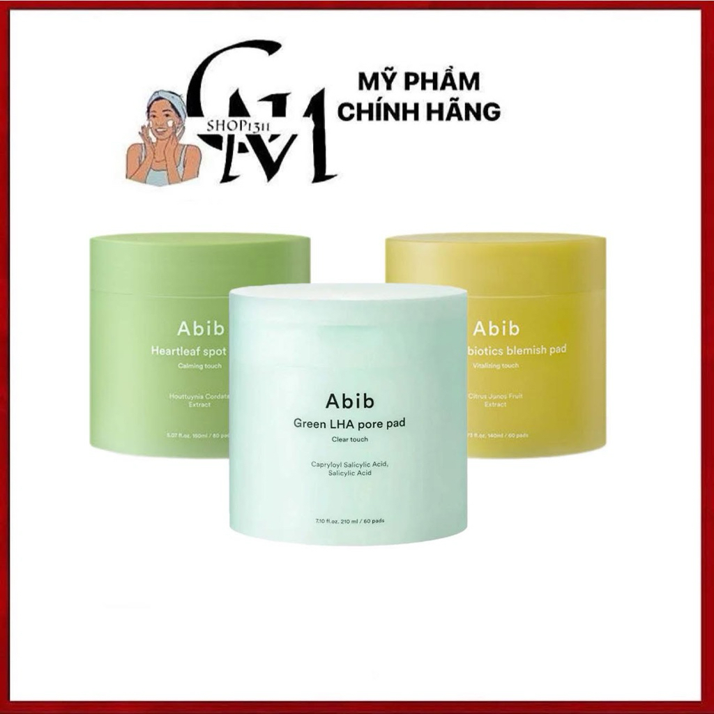 Serum Và Toner Pad Diếp Cá Abib Làm Dịu Da Tẩy Da Chết