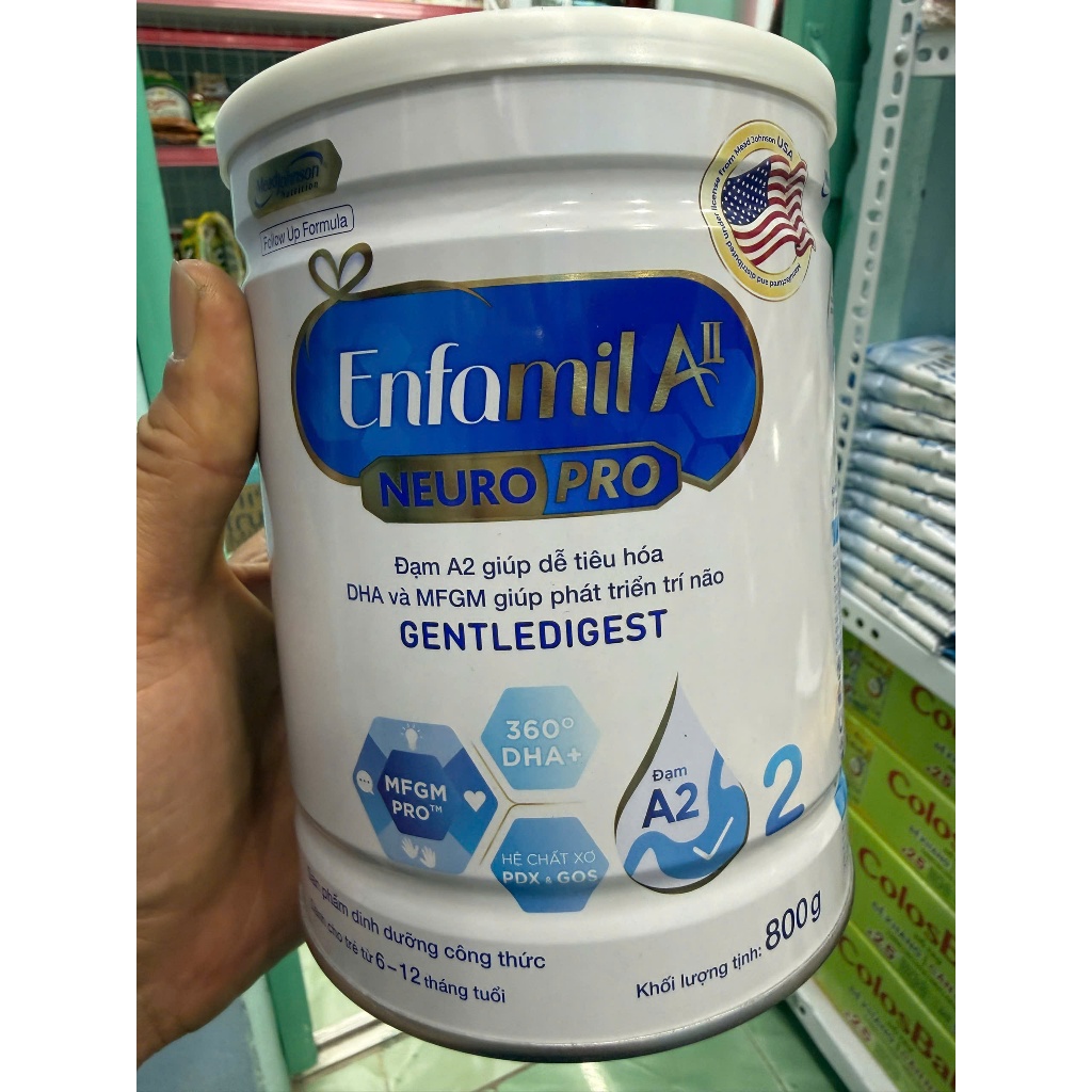 Sữa Enfamil A2 NeuroPro số 2 800g (6 - 12 tháng tuổi)