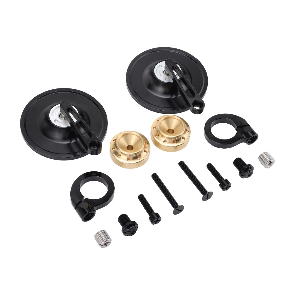 Gương gù (lắp gù tay lái) hình tròn mặt kính classic , độ mọi loại xe classic, cafe racer.-1 chiếc