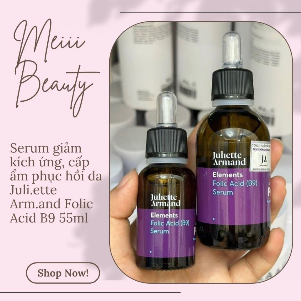 Serum B9 Juliette Armand -Tinh chất phục hồi Folic Acid 20ml/55ml