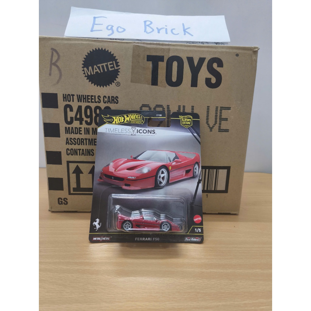 [HW] Xe mô hình Hot Wheels Premium Ferrari F50 (Timeless Icon) tỉ lệ 1:64