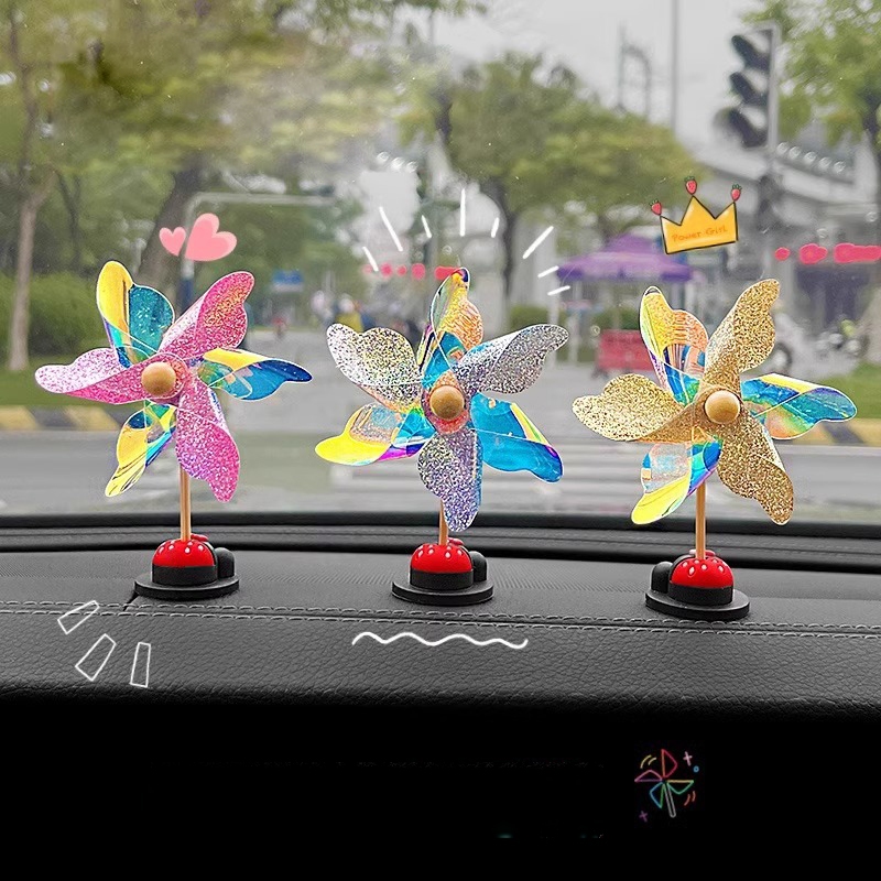 3 Chong Chóng Xoay Trang Trí Xe Ô Tô , Gắn Xe Đạp, Xe Máy Mũ Bảo Hiểm