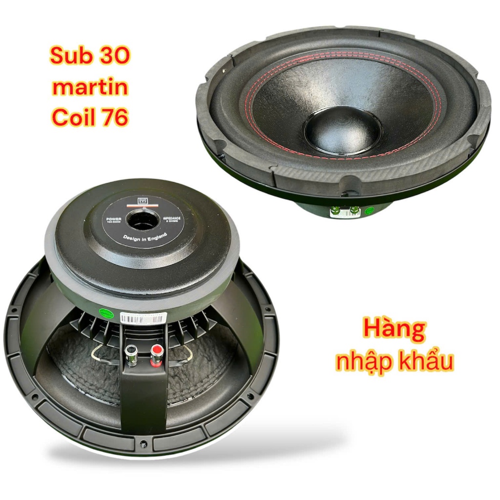 loa sub 30 MARTIN coil 76 từ 170 - xương nhôm - hàng nhập - sub hơi sub điện - giá 1 loa