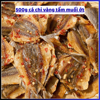 Cá Chỉ Vàng Tẩm Gia Vị Muối ớt – Thơm Ngon, Đậm Đà – Gói 500g