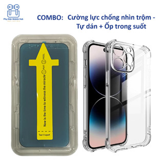 Cường Lực Chống Nhìn Trộm – Kính Cường Lực iPhone – Khung Tự Dán Nhanh – Cảm Ứng Nhạy