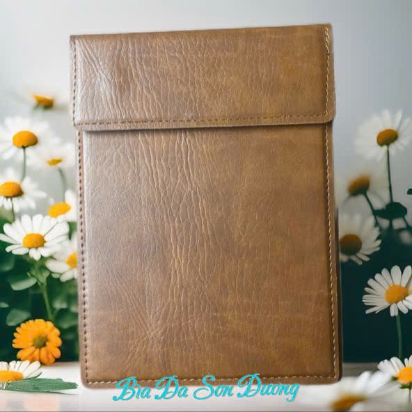 Kẹp bill, hóa đơn thanh toán bằng da khổ A5 màu da bò  có nam châm nhà hàng, và doanh nghiệp.