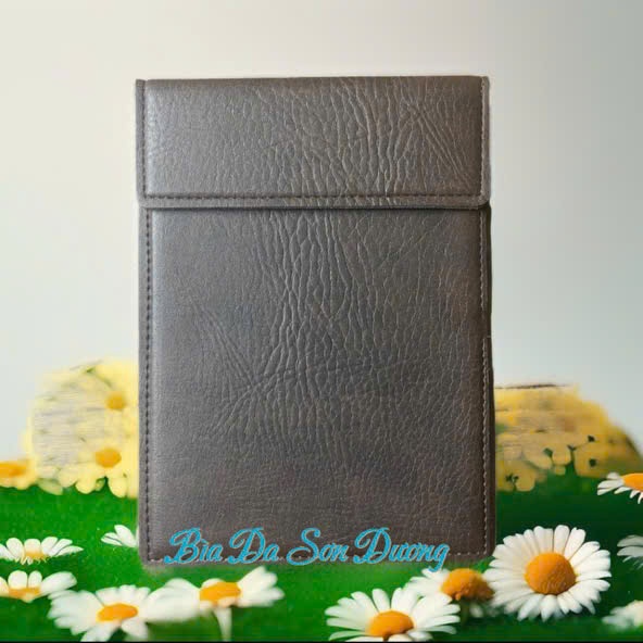 Kẹp bill, hóa đơn thanh toán bằng da  khổ A5 màu nâu có nam châm nhà hàng, cơ quan và doanh nghiệp.