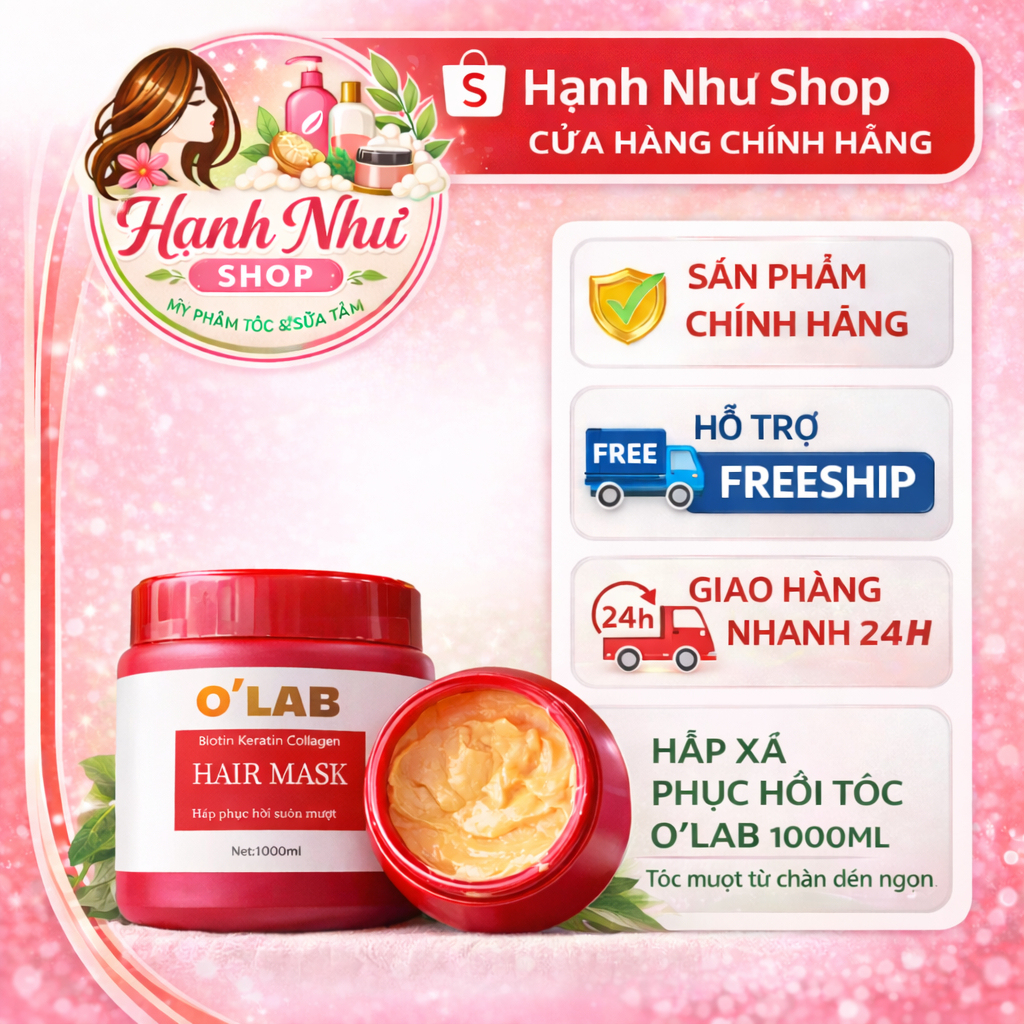HẤP Ủ TÓC CHUYÊN SÂU CAO CẤP O'LAB HAIR MASK 1000ML