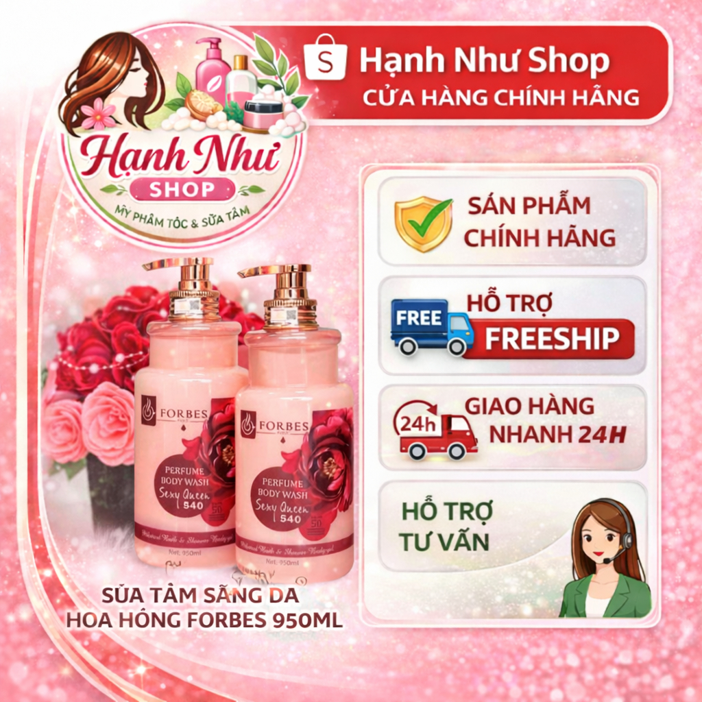 SỮA TẮM NƯỚC HOA FORBES PHIÊN BẢN SEXY QUEEN 540 DUNG TÍCH 950 ML