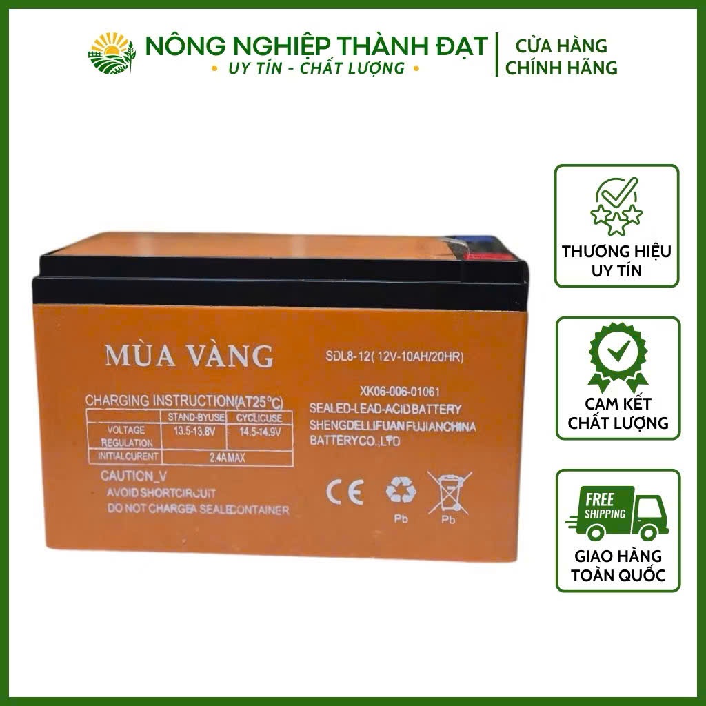 Ắc quy Mùa Vàng 12V-10ah